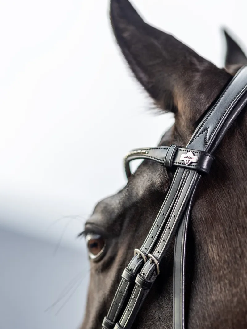 LeMieux Classic Dressage Bridle - Black-3